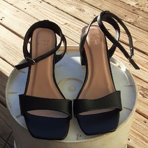 A New Day Elegant Black Women's Heels With Ankle Strap